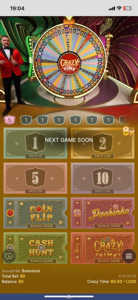 crazy time evolution app download